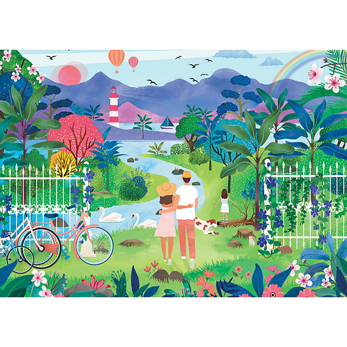 Coffret 2 Puzzles Printemps - 500 Pièces