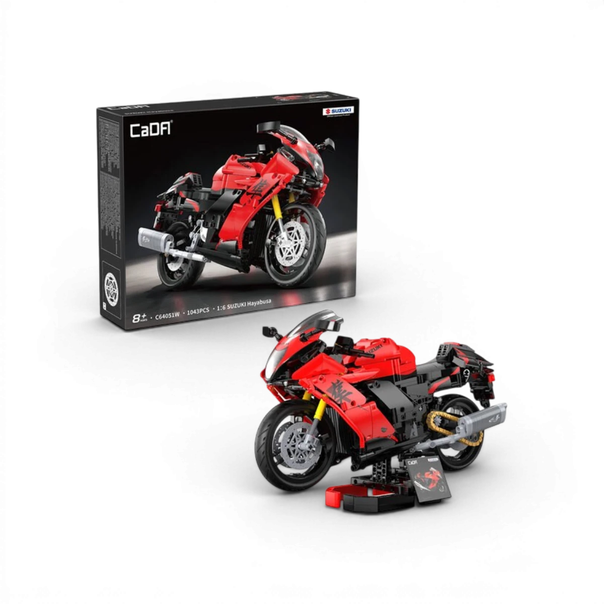 Moto Suzuki Hayabusa 25e Anniversaire (1043 pièces) – Set de construction – CaDA
