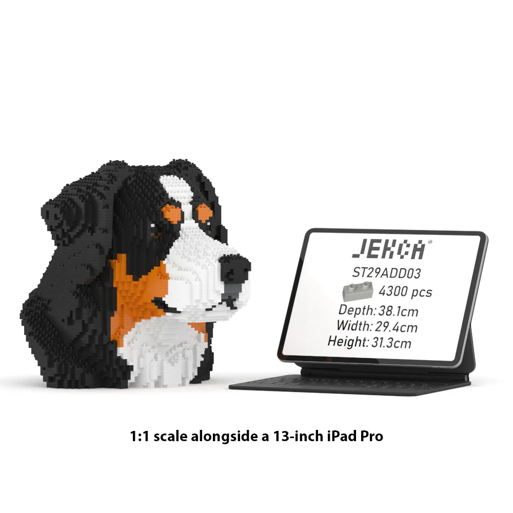 Jeu de construction Jekca - Buste bouvier bernois (4300 pièces)