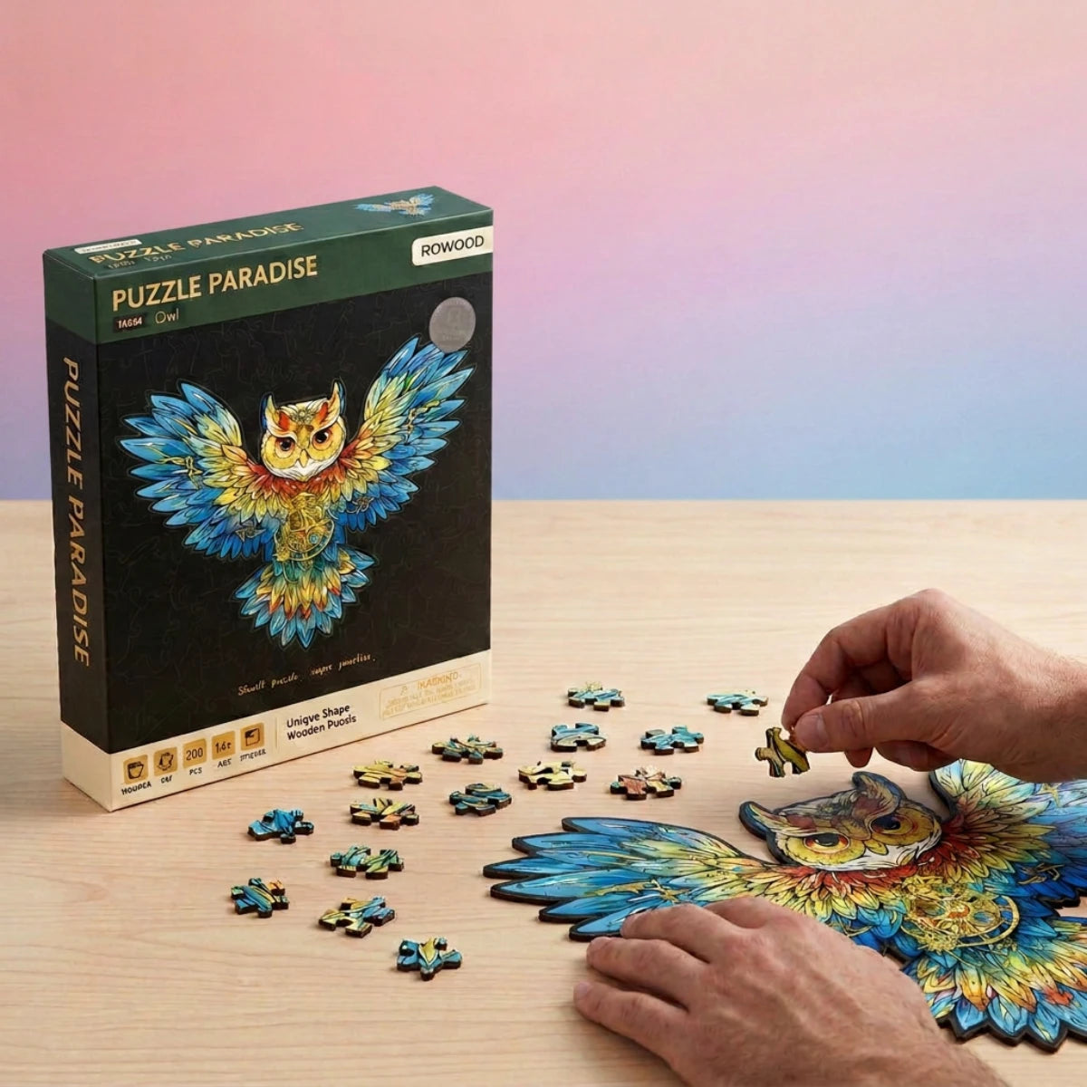 Hibou - Puzzle Paradise en bois