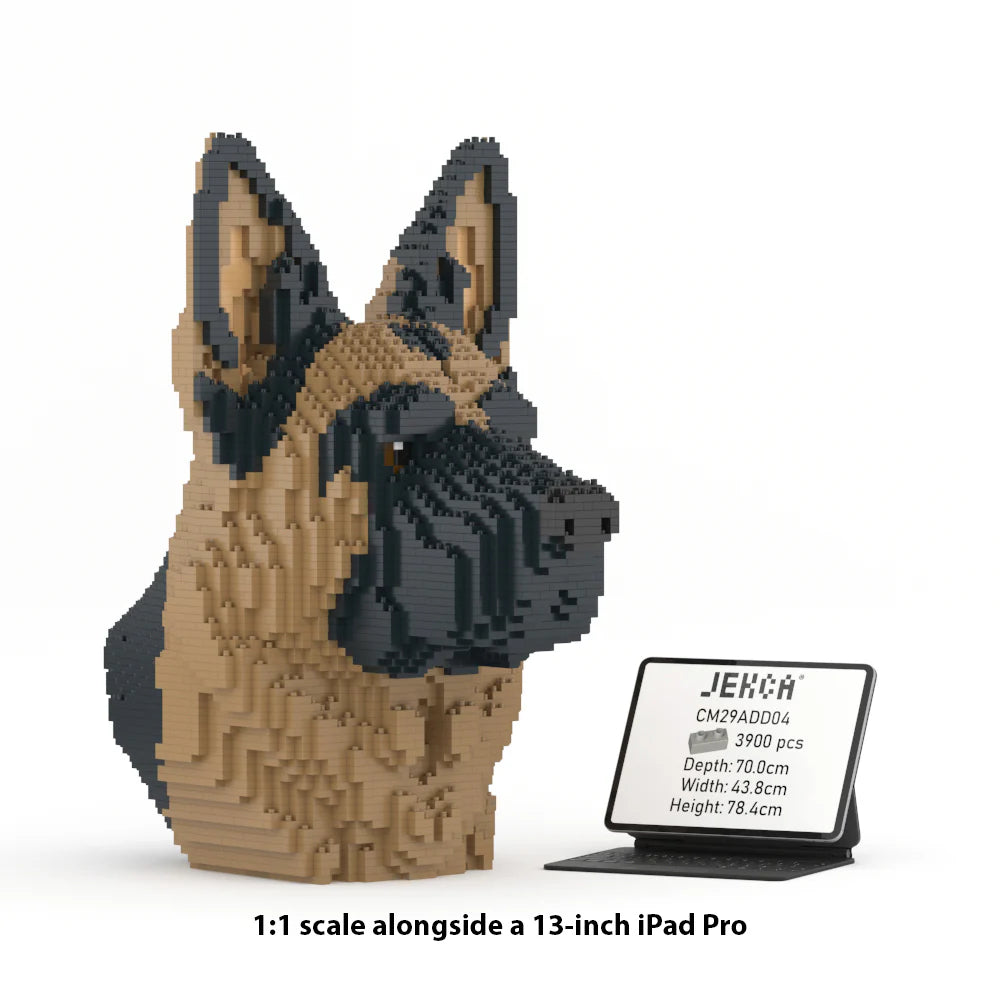 Jeu de construction Jekca - Buste labrador (3550 pièces)