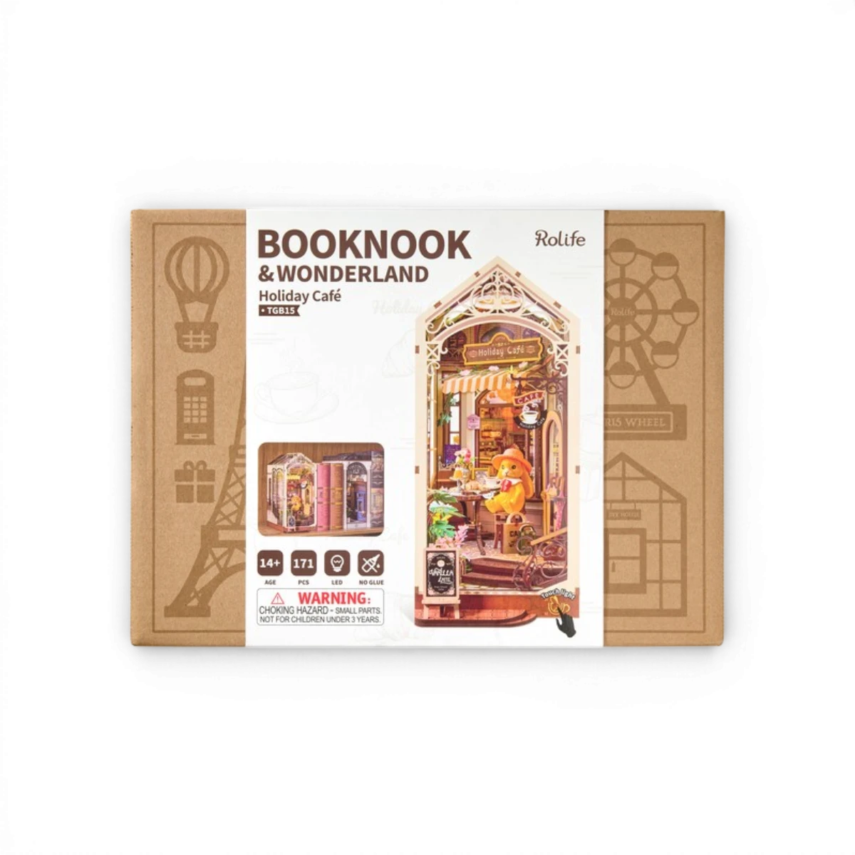Book Nook Holiday Café – Kit DIY 171 pièces
