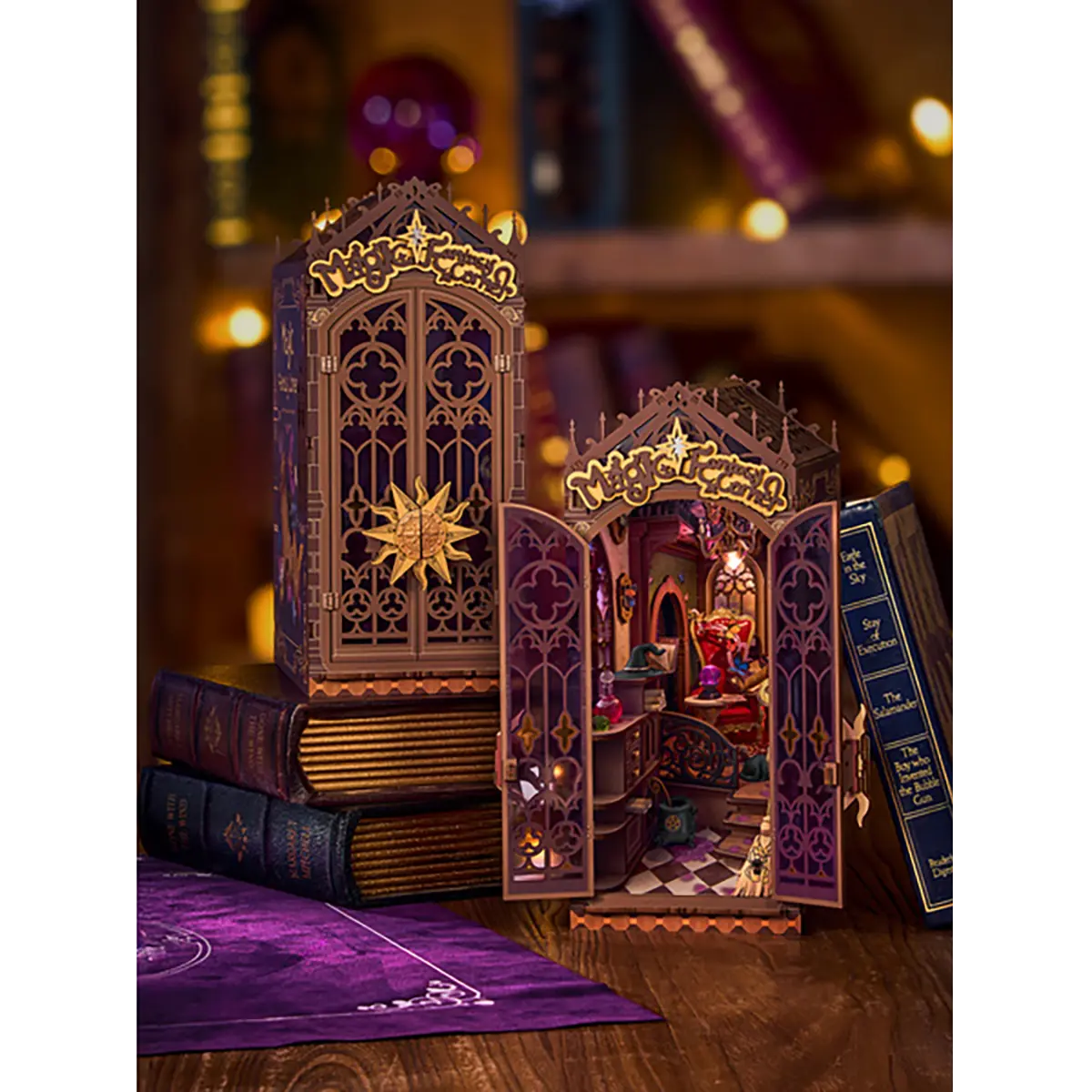 Book Nook Magic Fantasy Corner – Kit DIY 185 pièces