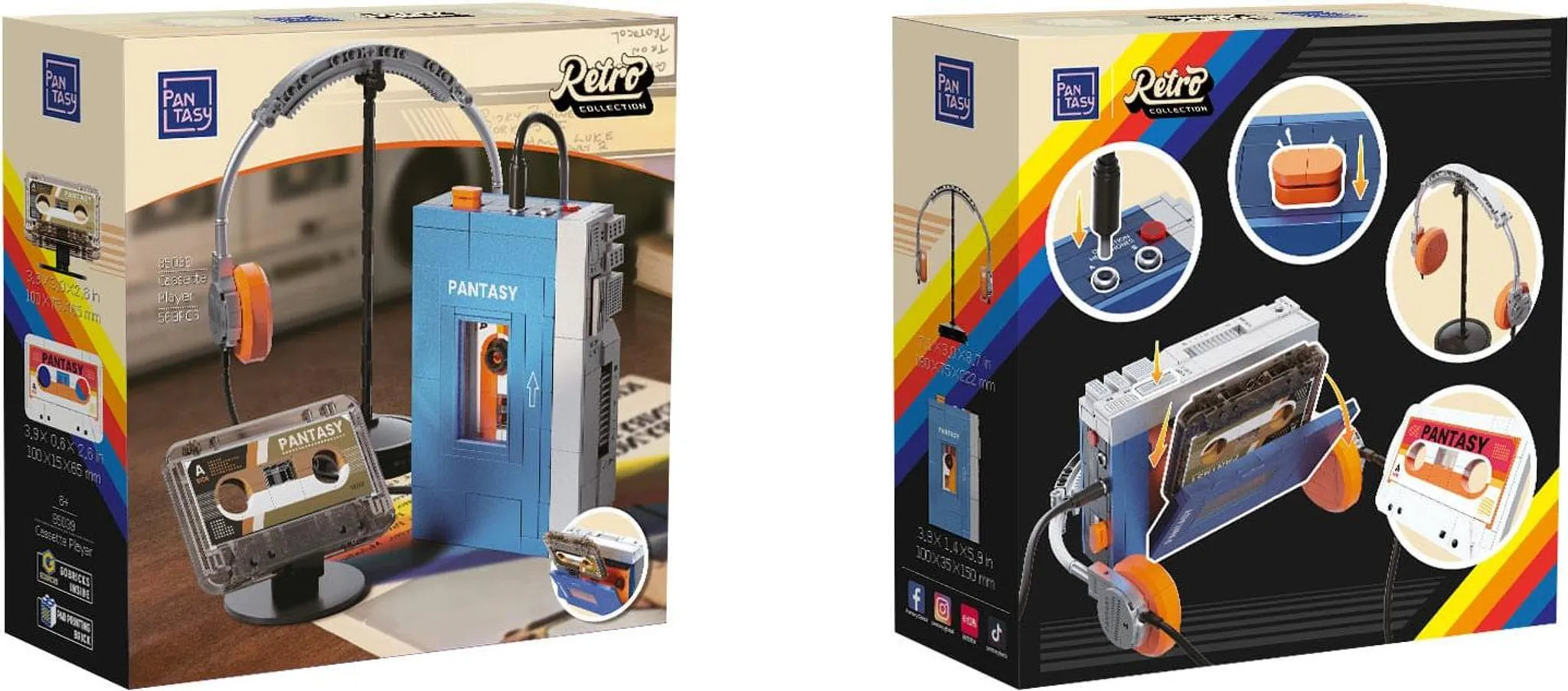 Set de construction Walkman rétro (569 pièces)