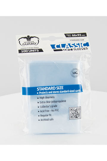100 pochettes plastique standards - Ultimate Guard