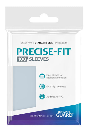 100 pochettes plastique  Precise-Fit - Ultimate Guard
