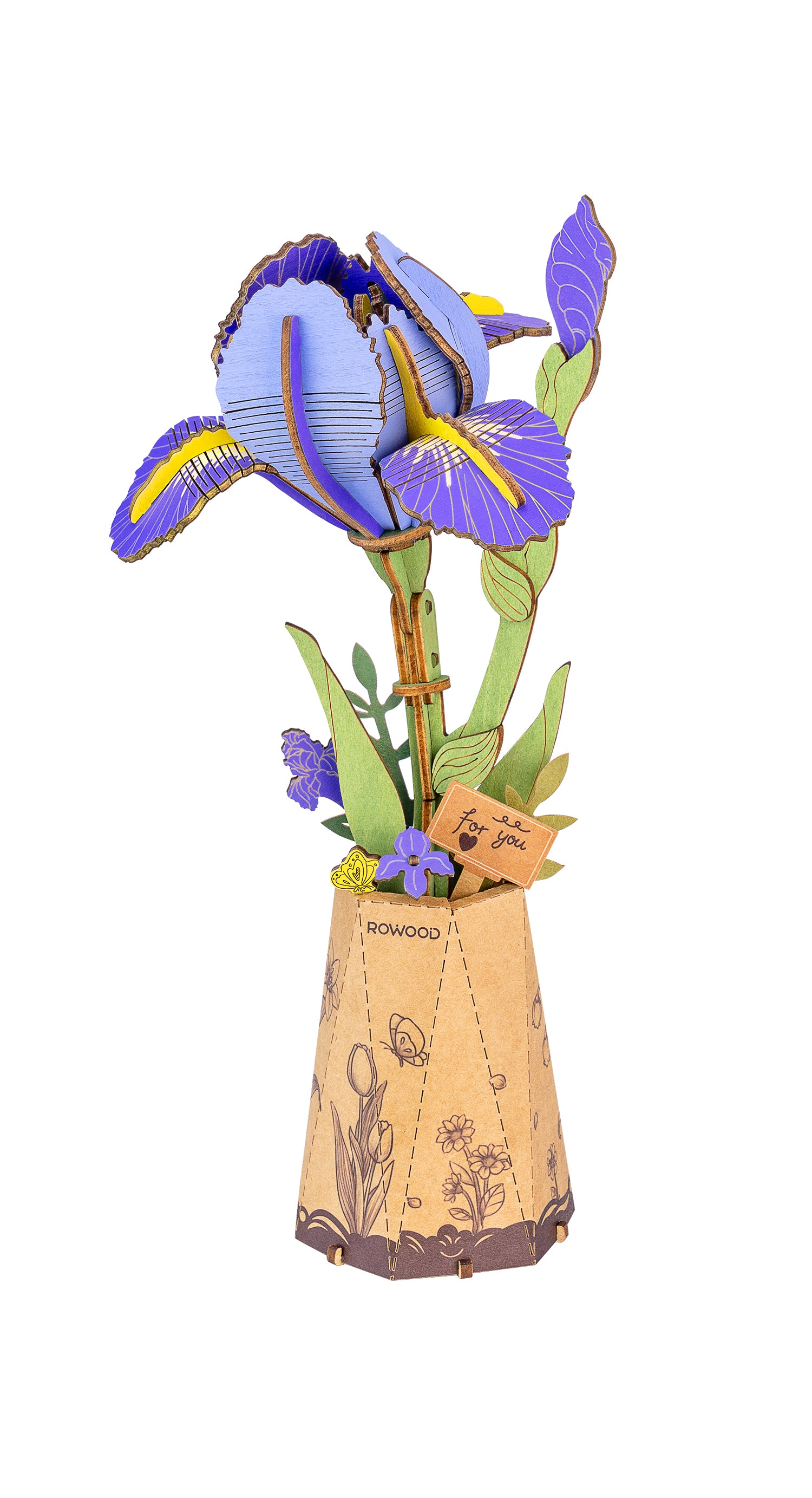 Puzzle 3D Iris violet – 73 pièces