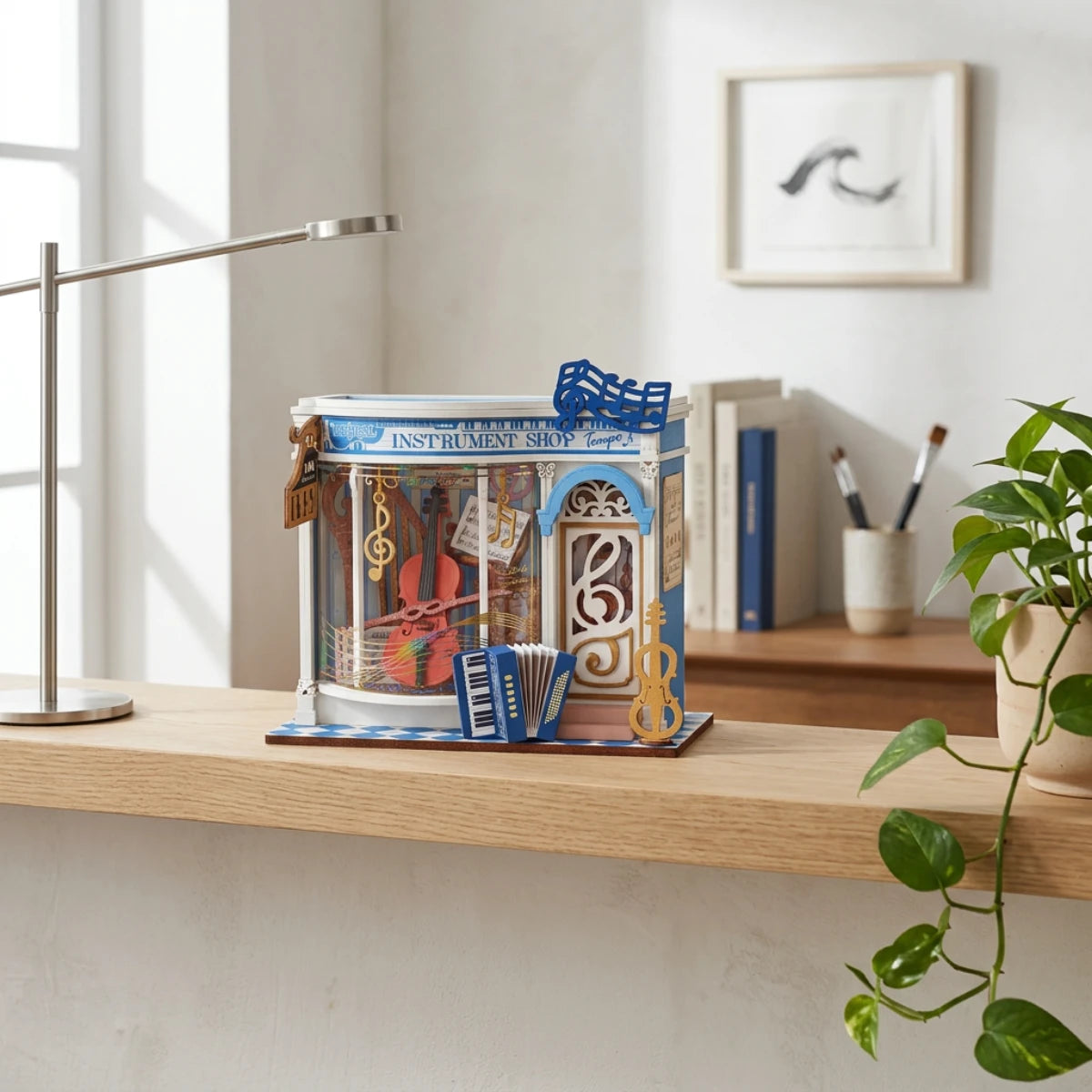 Magasin d’Instruments – Maquette en bois (63 pièces)