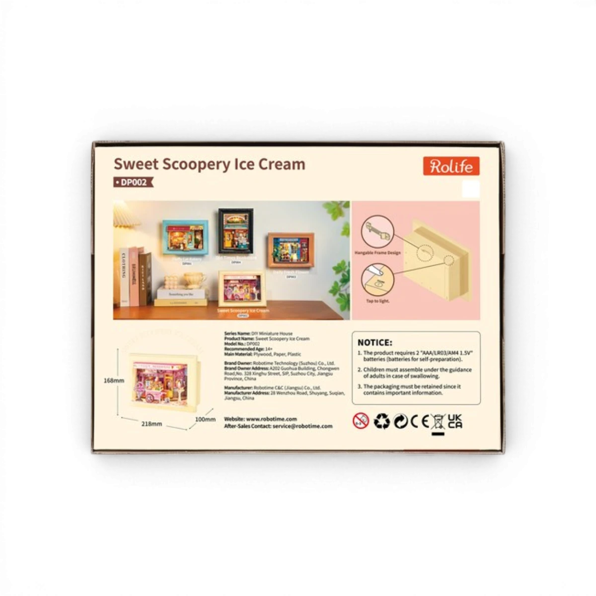Maquette Sweet Scoopery Ice Cream – Boutique DIY Rolife