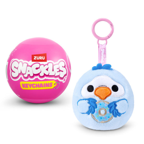 Mini peluche porte-clés Snackles 8cm (modèle aléatoire)
