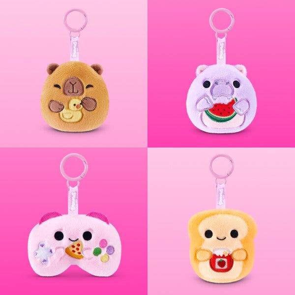 Mini peluche porte-clés Snackles 8cm (modèle aléatoire)