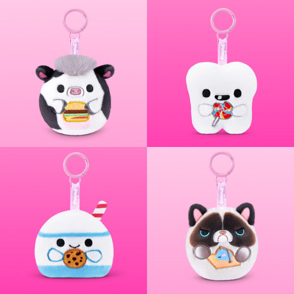 Mini peluche porte-clés Snackles 8cm (modèle aléatoire)