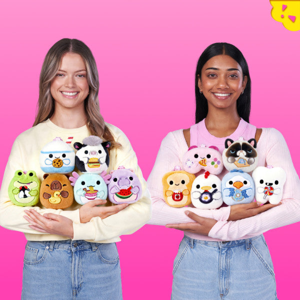 Mini peluche porte-clés Snackles 8cm (modèle aléatoire)