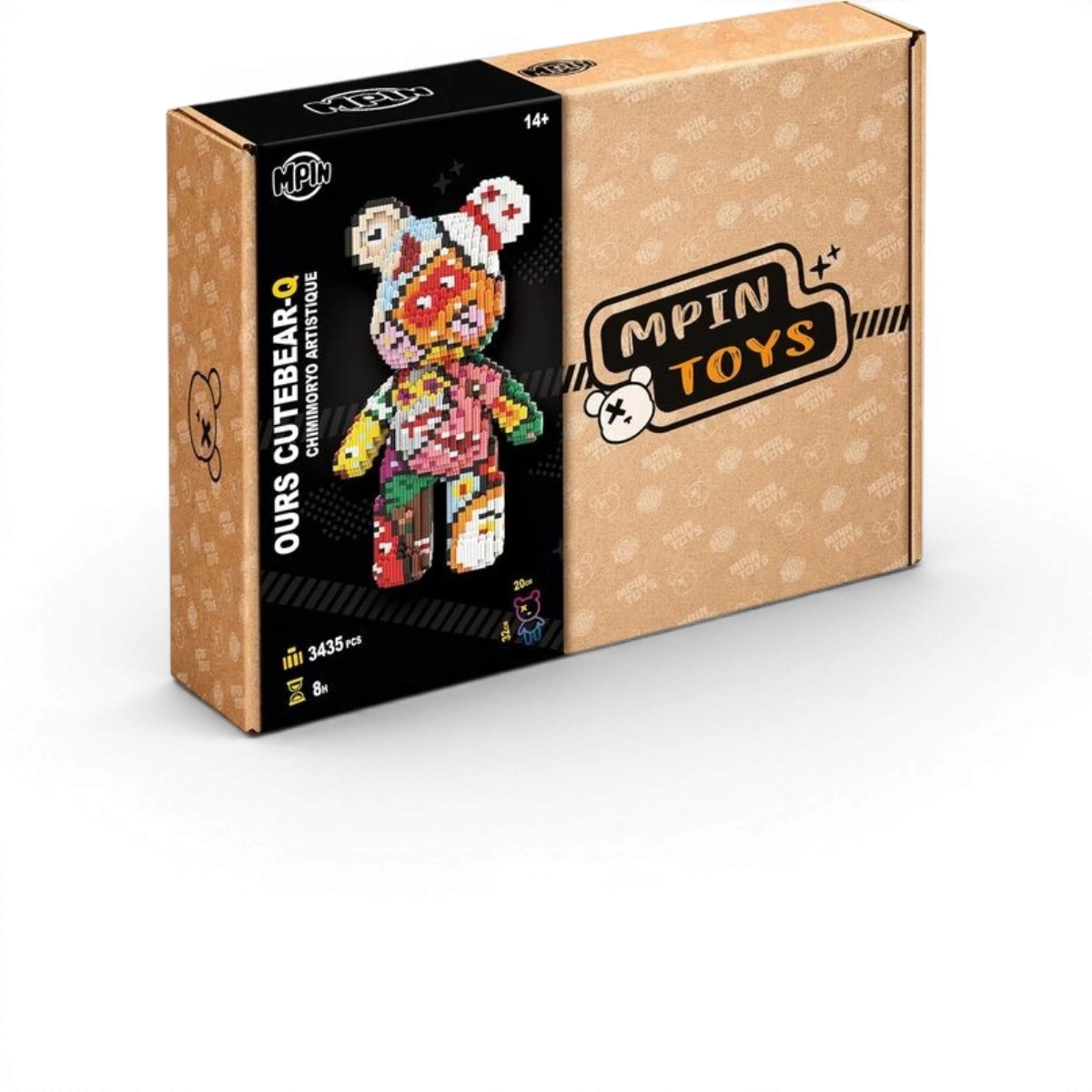Maquette M Blocks - Ours Cutebear-Q Chimmoryo artistique (3435 pièces)