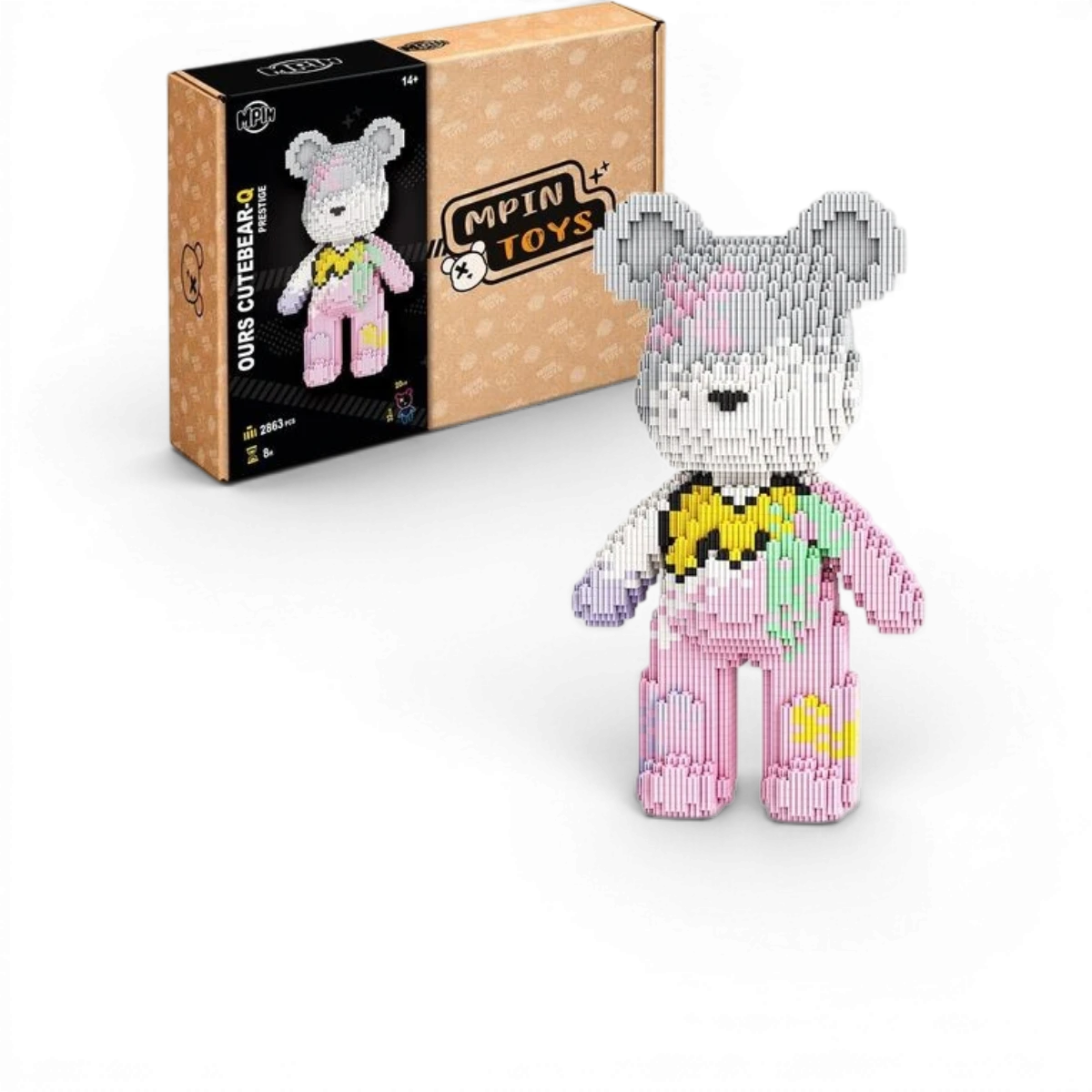 Maquette M Blocks - Ours Cutebear-Q Prestige (2542 pièces)