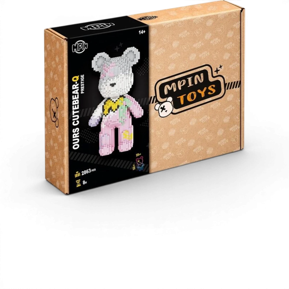 Maquette M Blocks - Ours Cutebear-Q Prestige (2542 pièces)