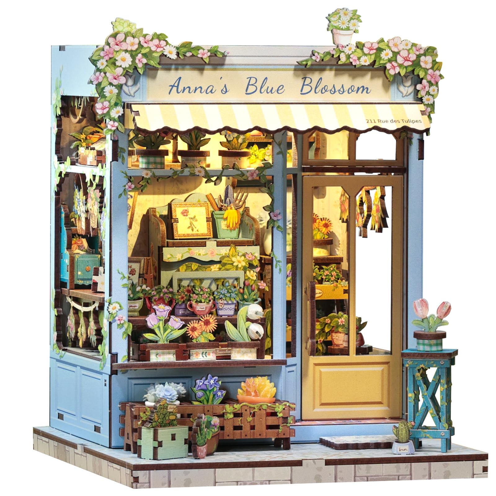 Kit DIY Book Nook - Anna's Blue Blossom