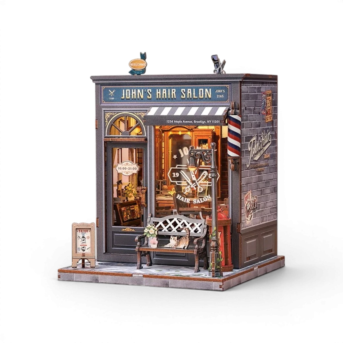 Kit DIY Book Nook - John's Hair Salon