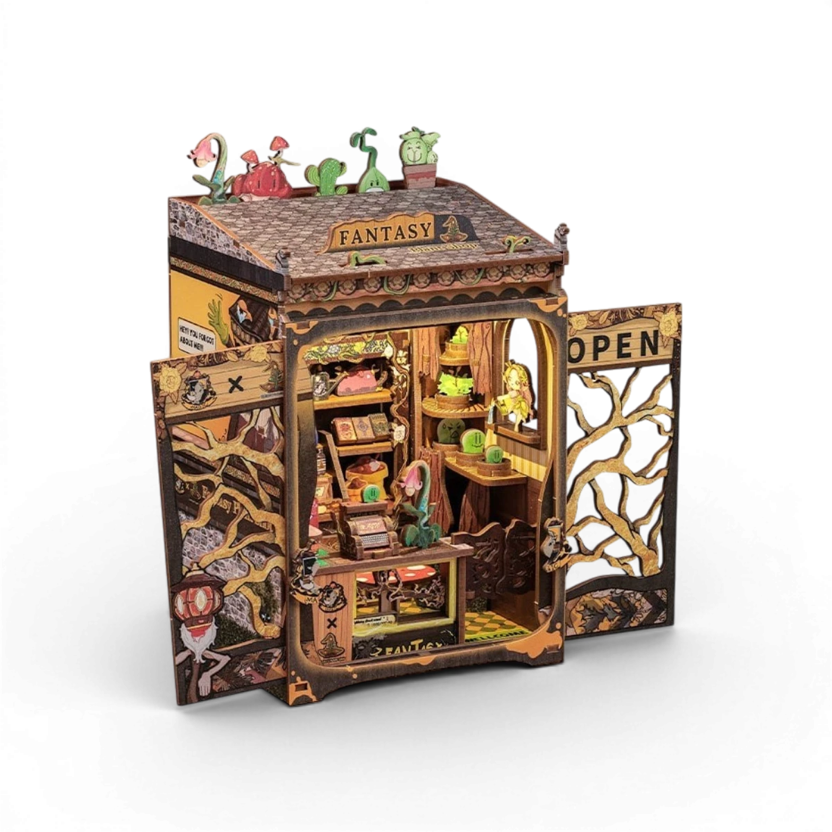 Kit DIY Book Nook - Fantasy Plant Shop