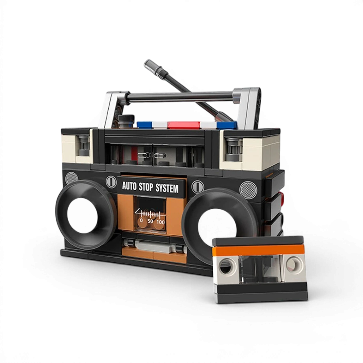 Kit de construction Rétro  Pop Series - Radio Cassette type Boombox 1988
