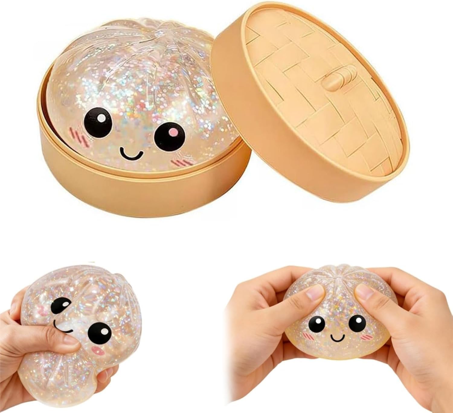 Peluche anti-stress Squishy dumplings (modèle aléatoire)