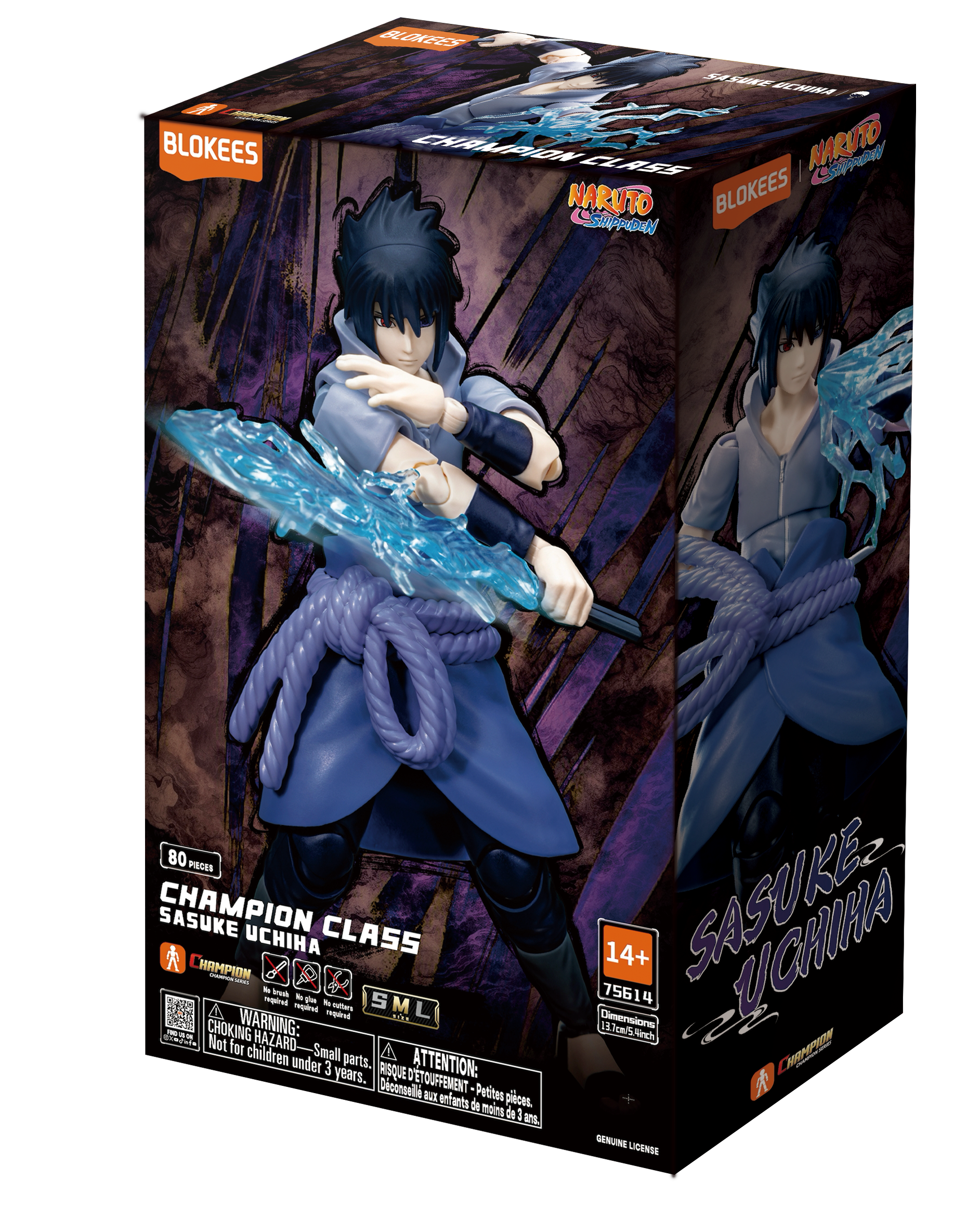 Figurine à assembler Naruto Champion Class 04 - Sasuke Uchiha