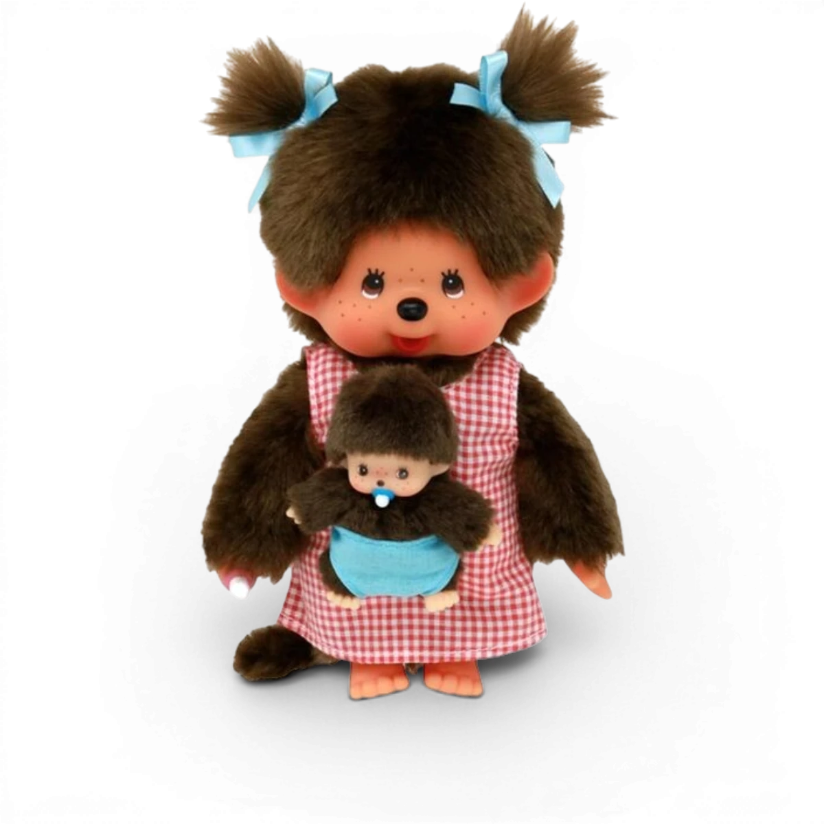 Peluche Monchhichi maman & bébé