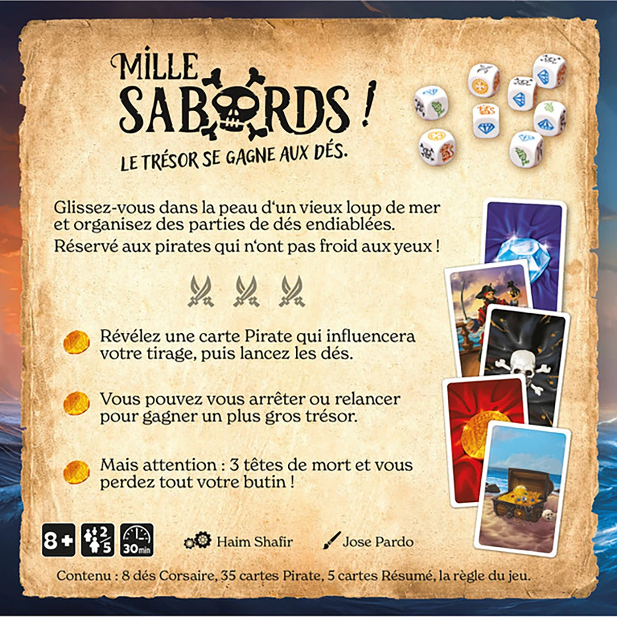 Mille Sabords – Jeu de dés stratégie et pirates