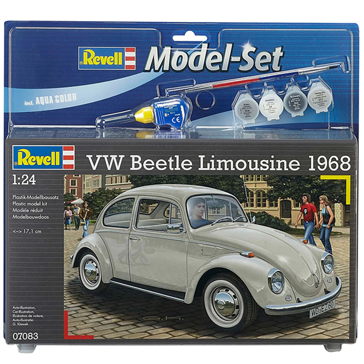 Maquette Volkswagen Beetle 1968 (125 pièces)