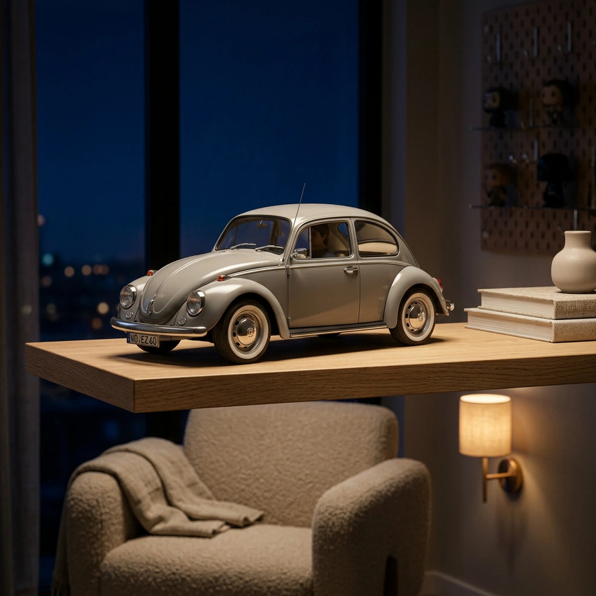 Maquette Volkswagen Beetle 1968 (125 pièces)