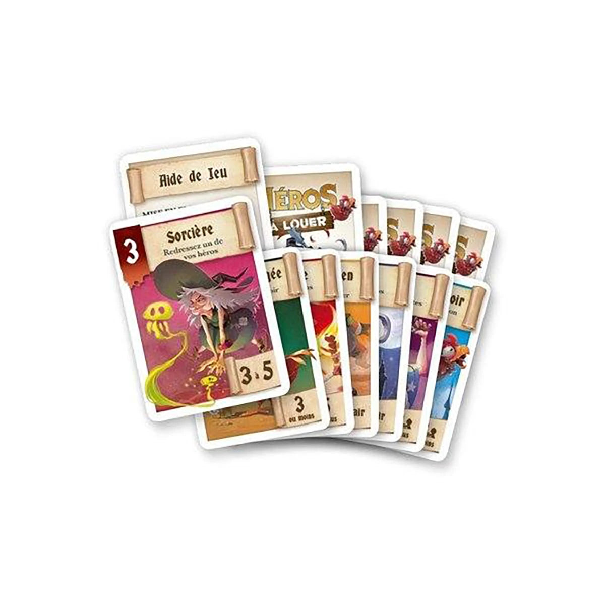 Héros à Louer – Jeu de cartes bluff et stratégie