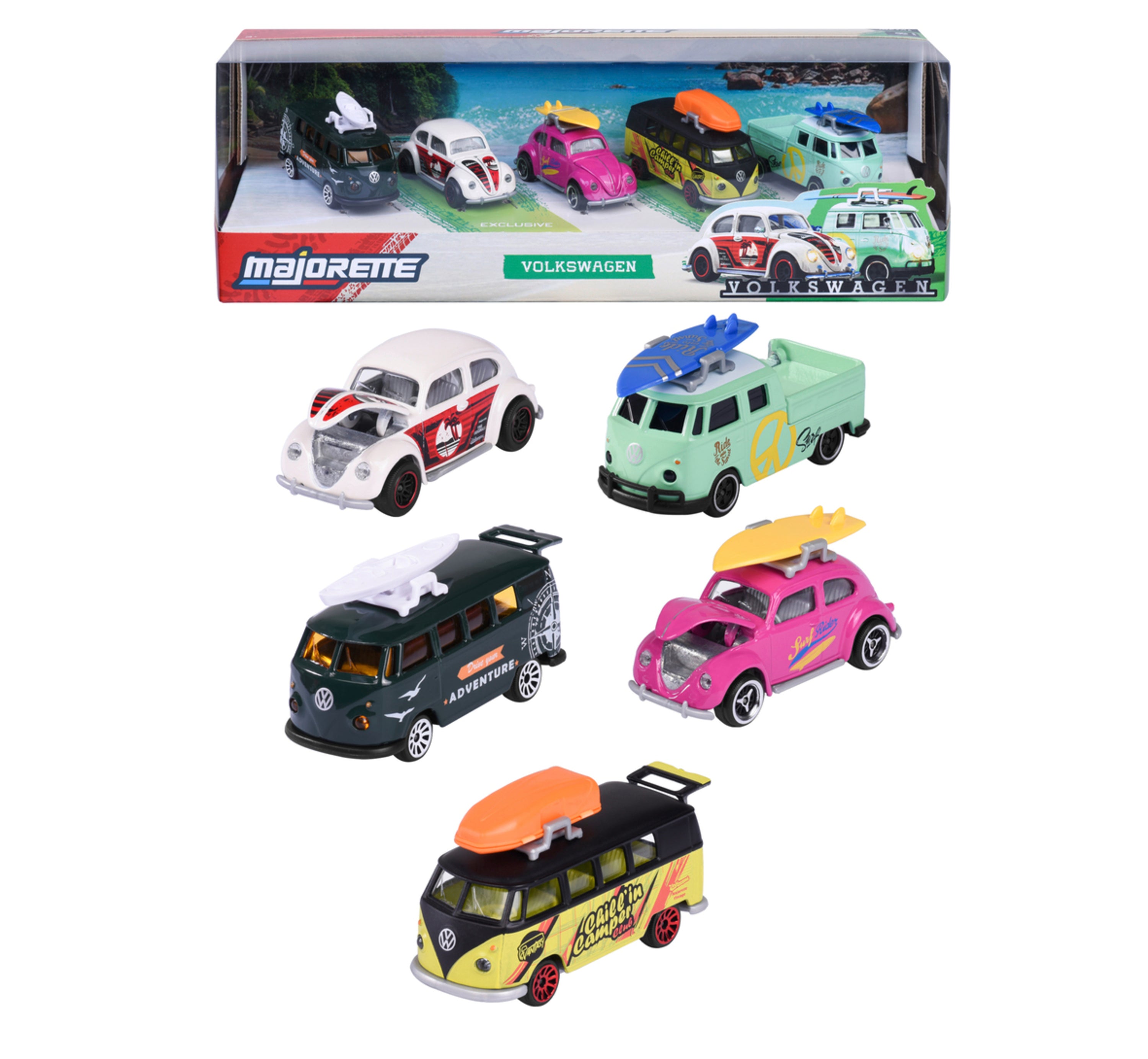 Coffret 5 voitures Volkswagen 1:64 – Majorette