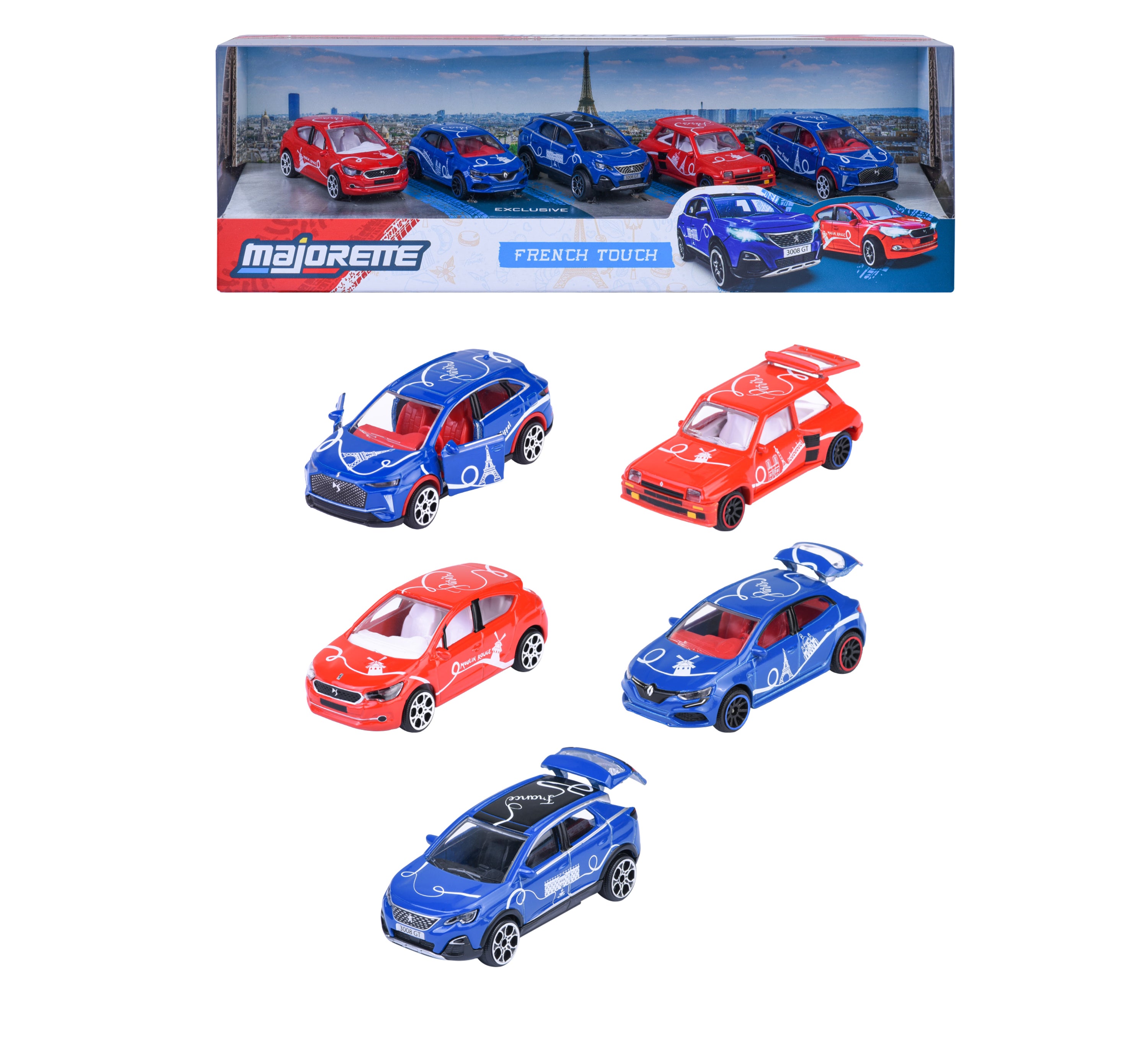 Coffret 5 voitures Frenchtouch 1:64 – Majorette