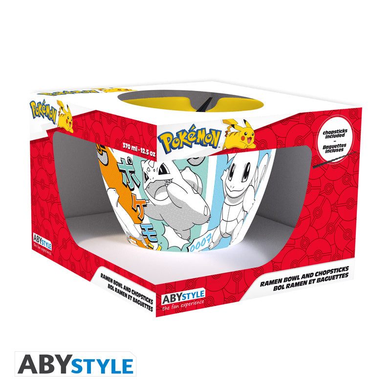 Bol à ramen avec baguettes Starters – Pokémon