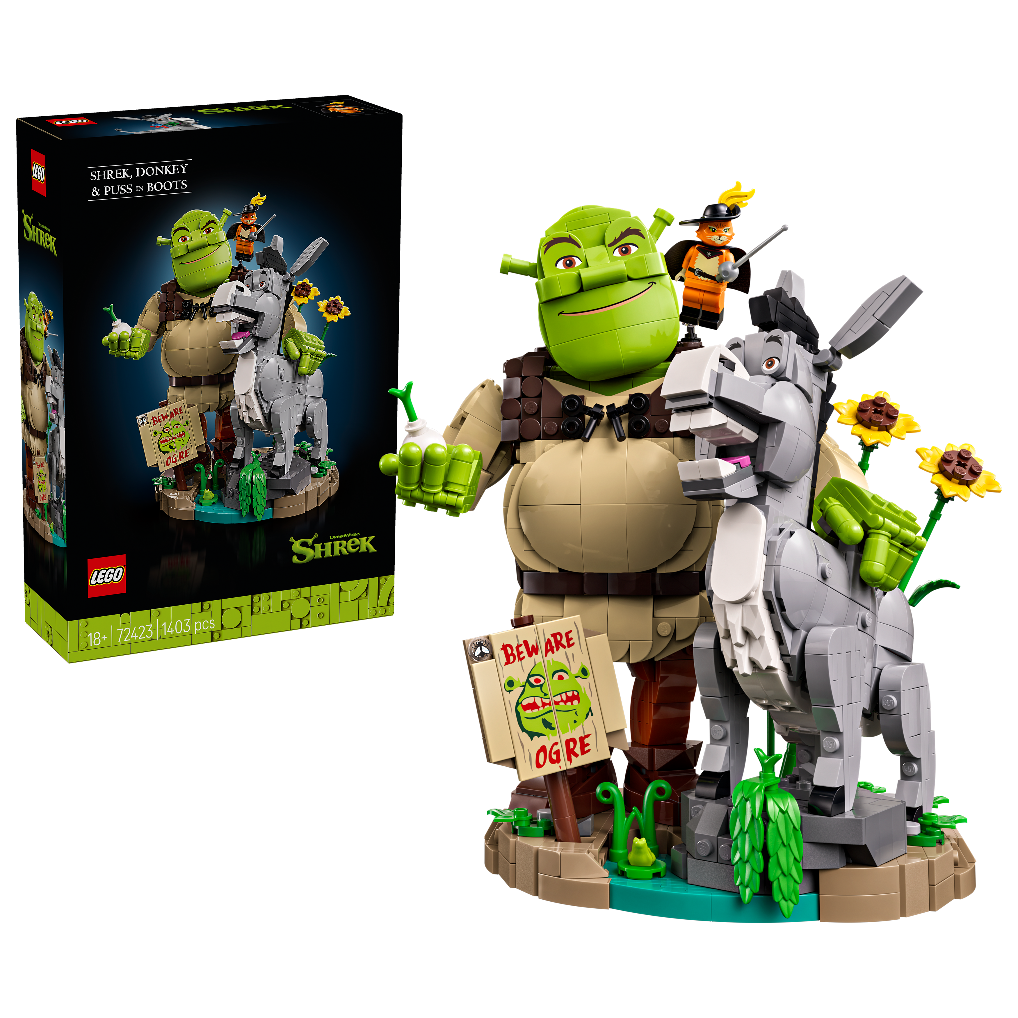 72423 - LEGO® Shrek - Shrek, l’Âne et le Chat Potté