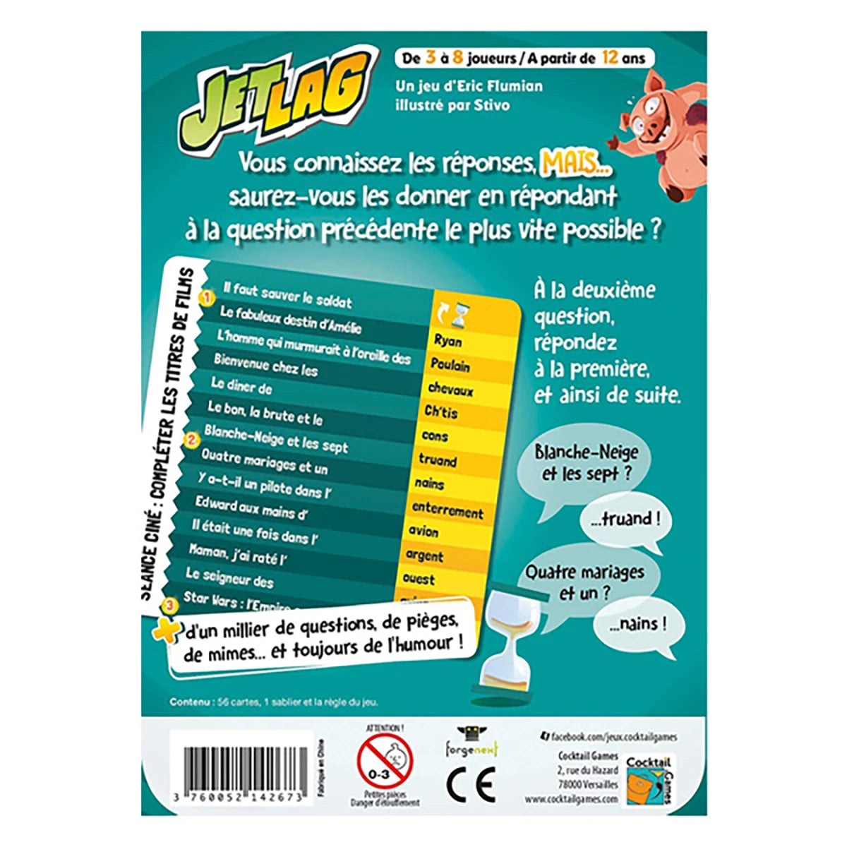 JetLag – Jeu de quiz mémoire et rapidité