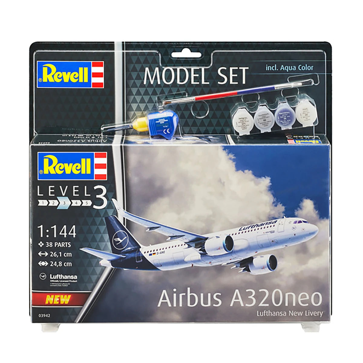 Maquette Airbus A320 Neo Lufthansa (38 pièces)