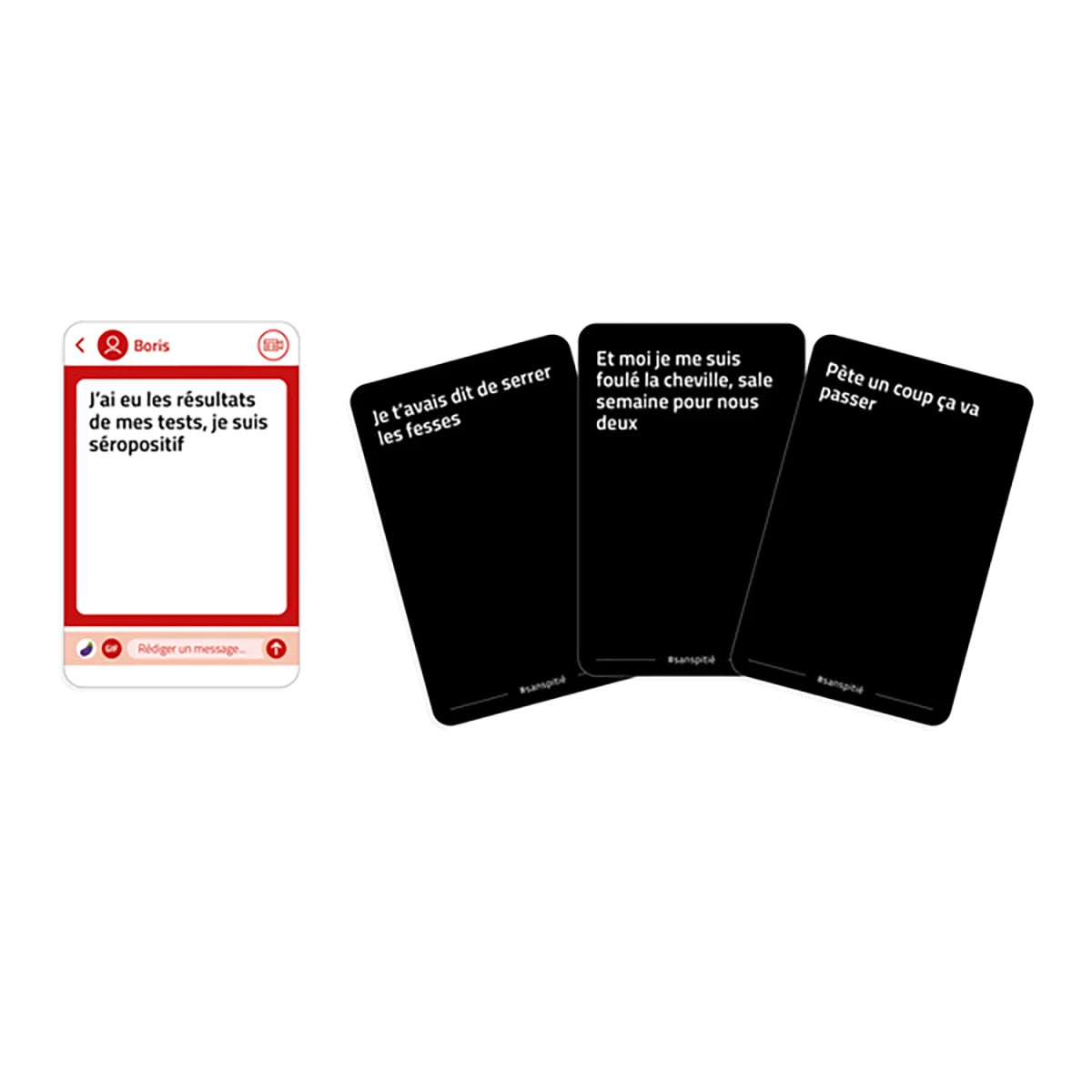 Sans Pitié – Jeu d’ambiance humour et provocation