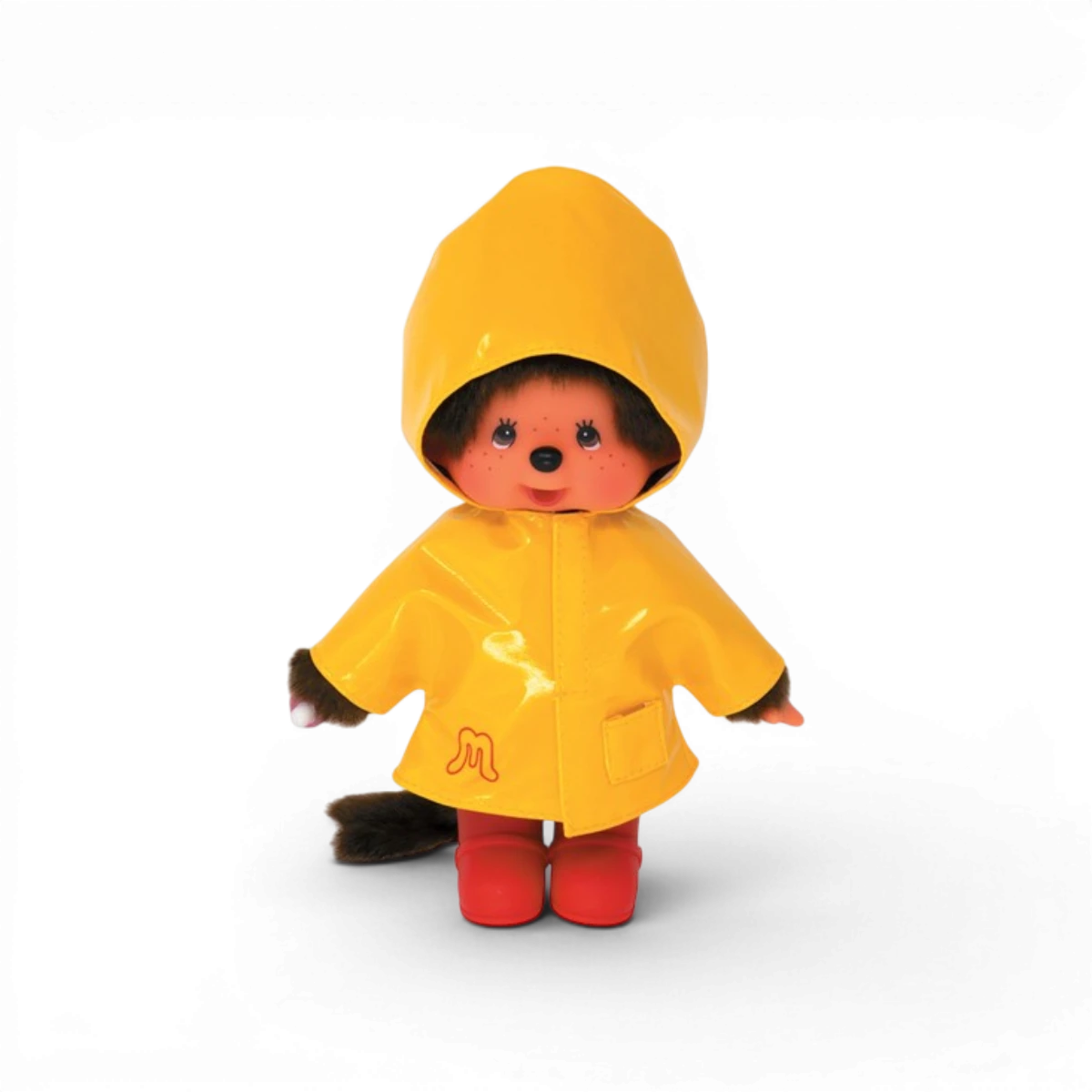 Peluche Monchhichi ciré jaune