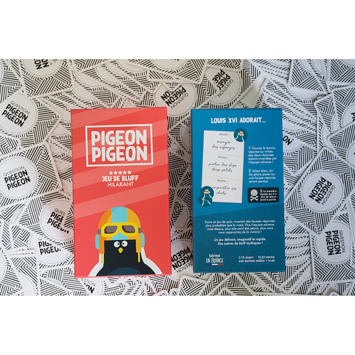 Pigeon Pigeon – Jeu d’ambiance bluff et créativité