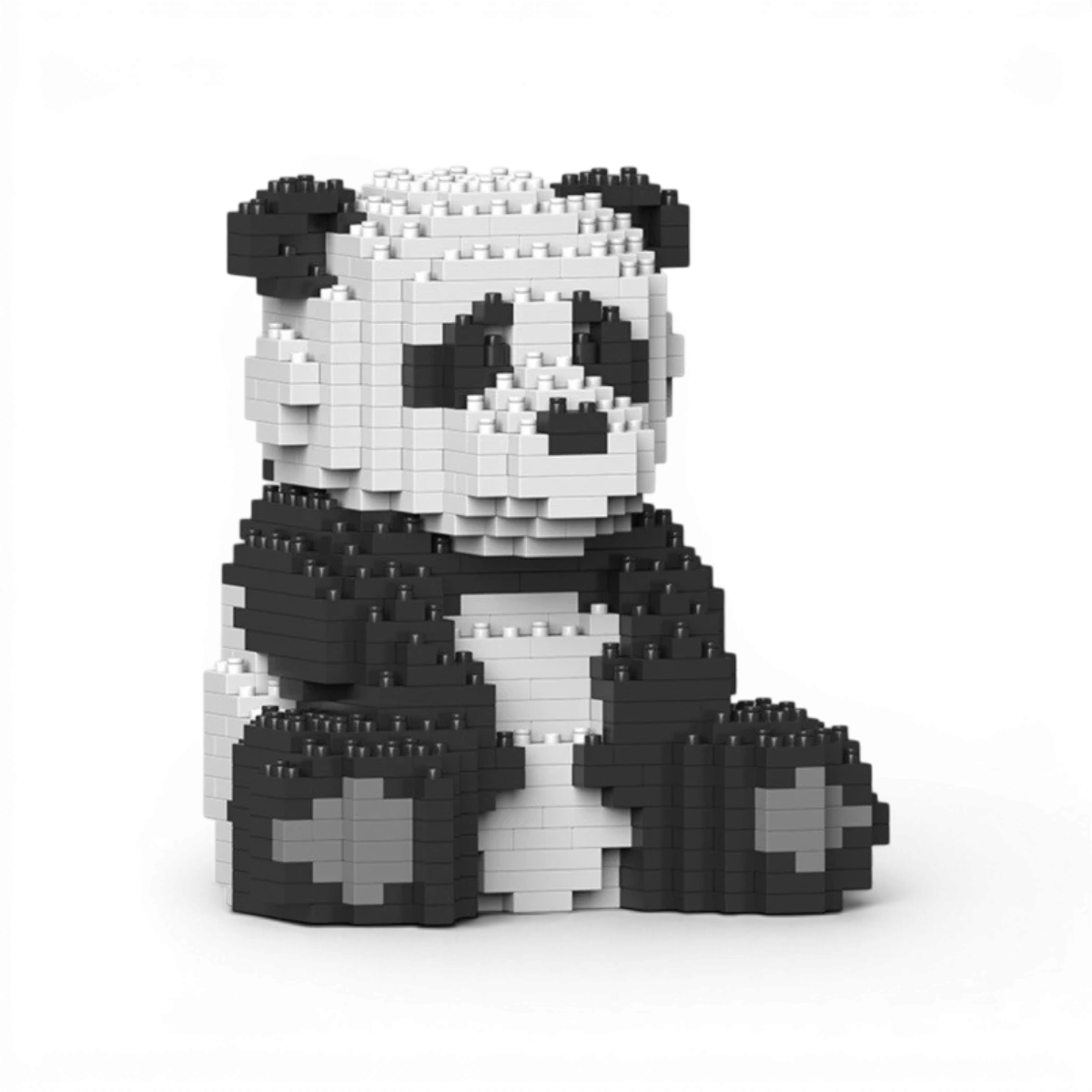 Panda Assis 14 cm – Jeu de construction – JEKCA