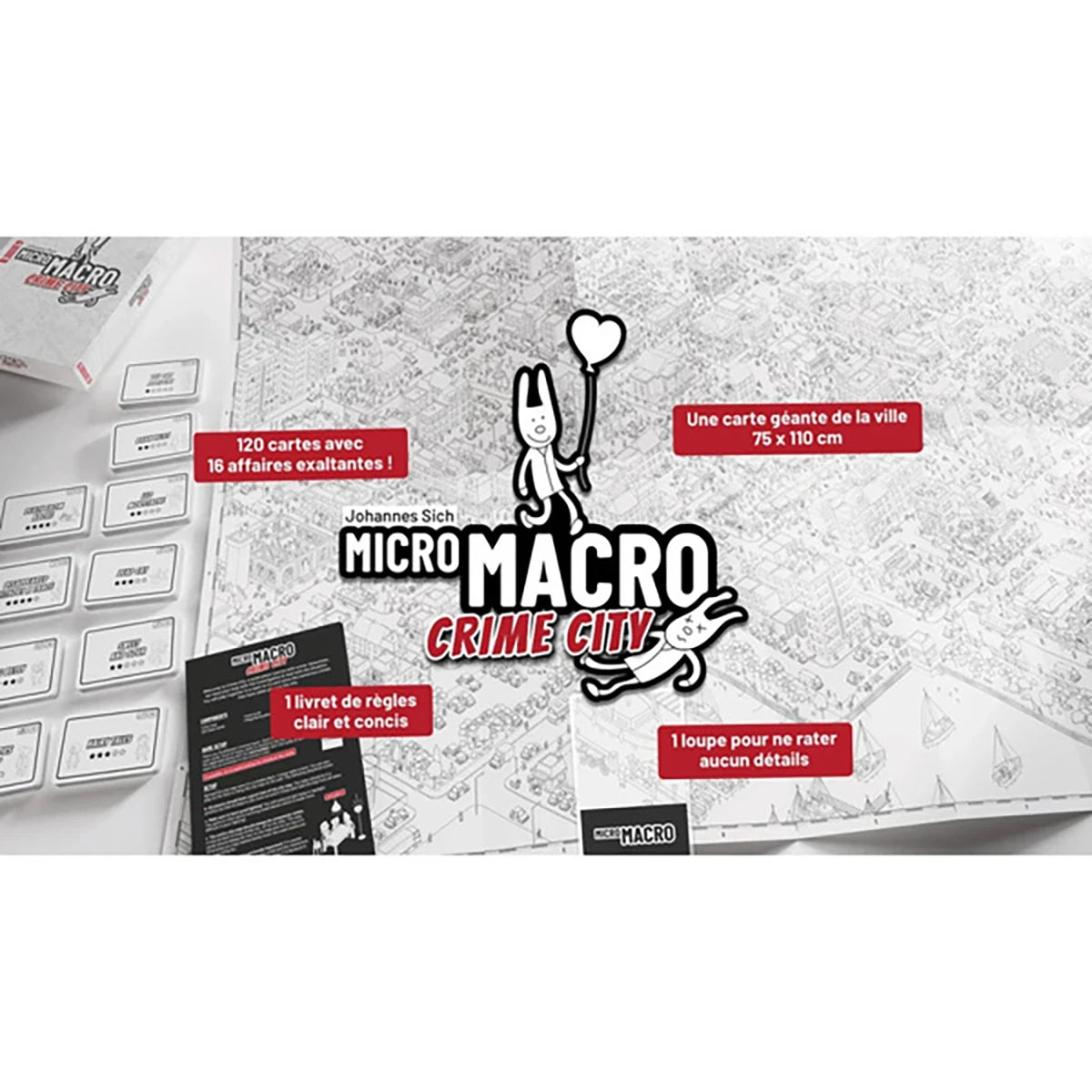 MicroMacro Crime City – Jeu d’enquête observation et déduction