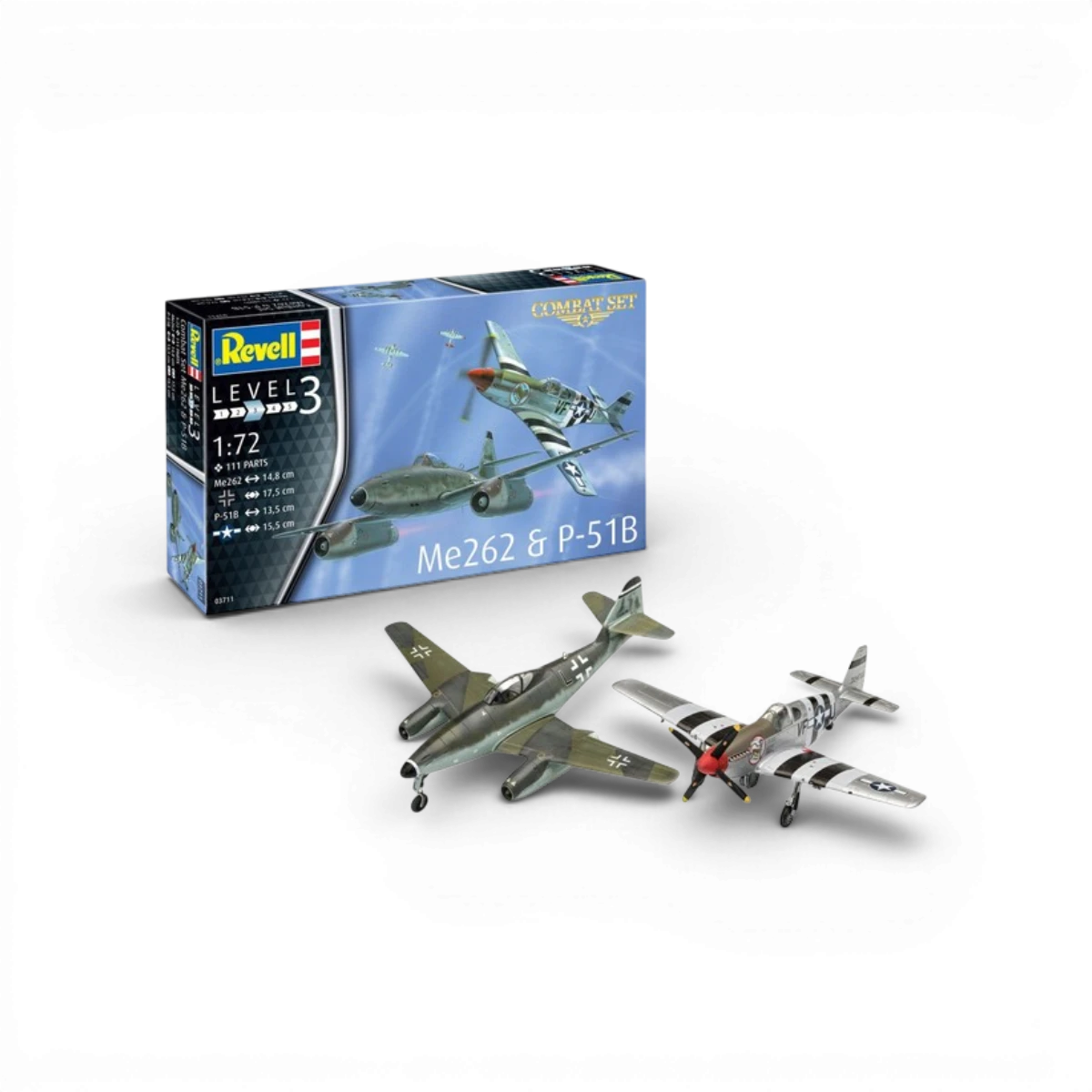 Maquette ME262 + P51 Mustang (1/72 – Dual Kit)