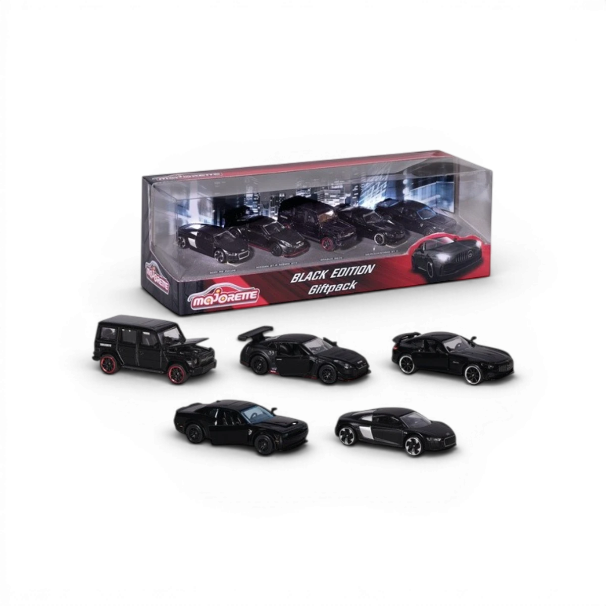 Coffret 5 voitures Black Edition 1:64 – Majorette