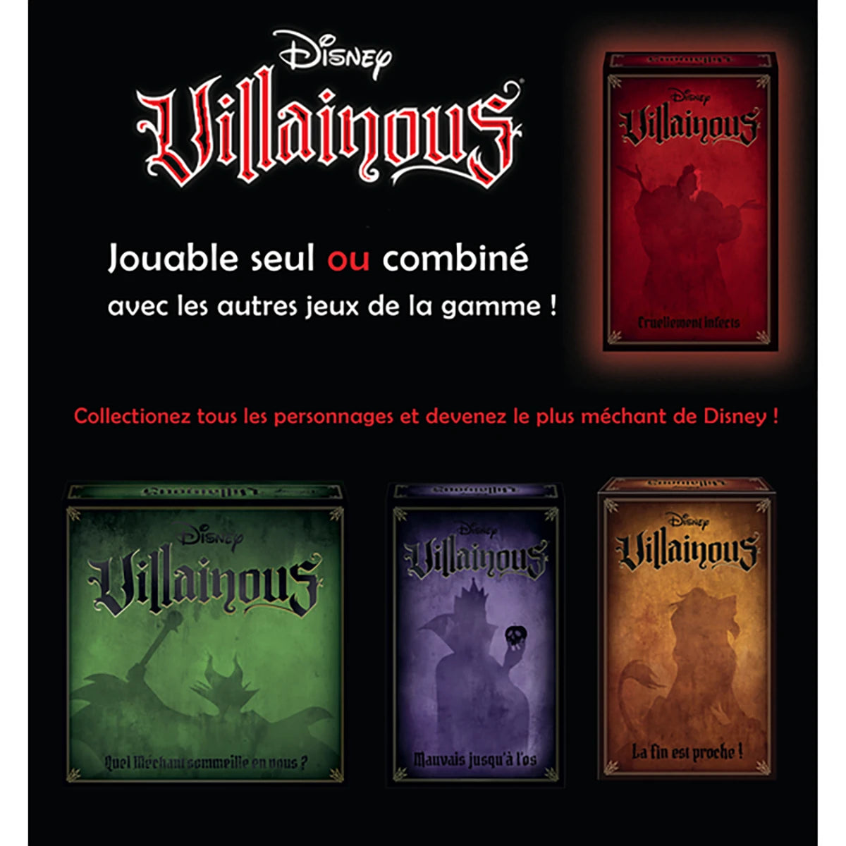 Disney Villainous Cruellement Infects – Extension stratégie et asymétrique