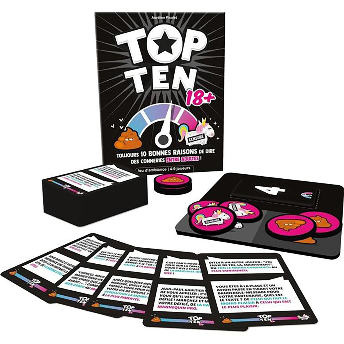 Top Ten 18+ – Jeu d’ambiance humour et créativité