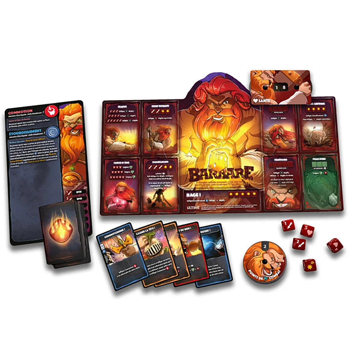 Dice Throne Barbare vs Elfe Lunaire – Jeu d’affrontement stratégie