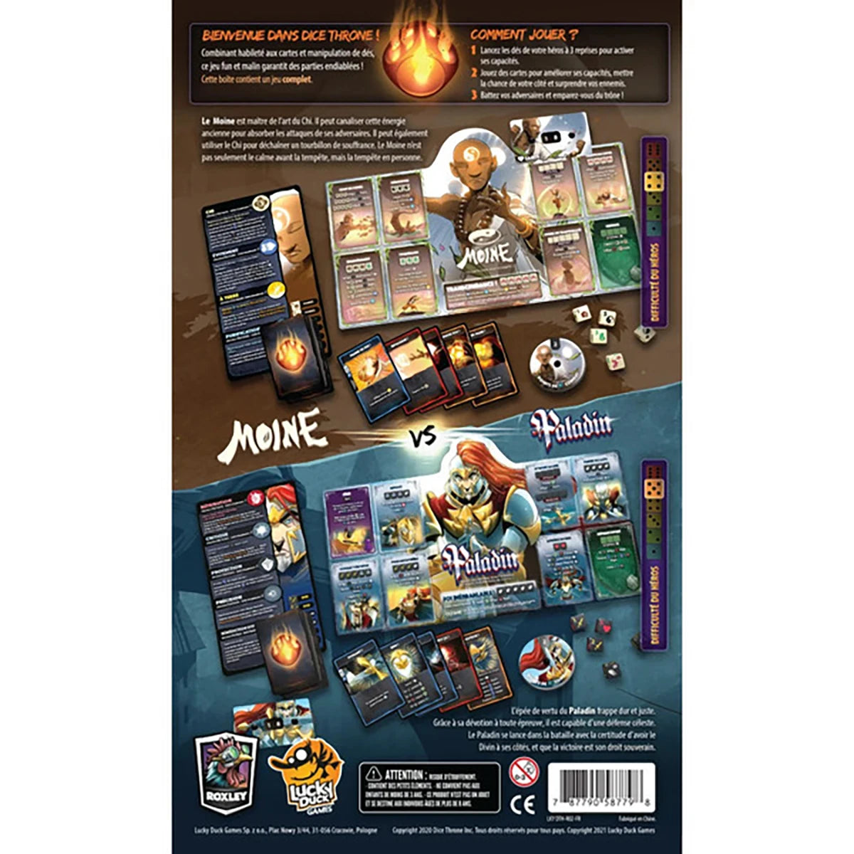Dice Throne Duel – Jeu d’affrontement stratégie et combat