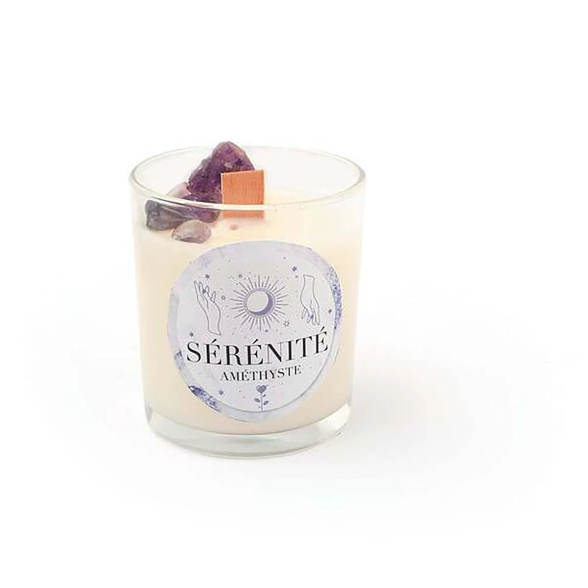 Bougie Sérénité Améthyste – Lithothérapie – Kit DIY