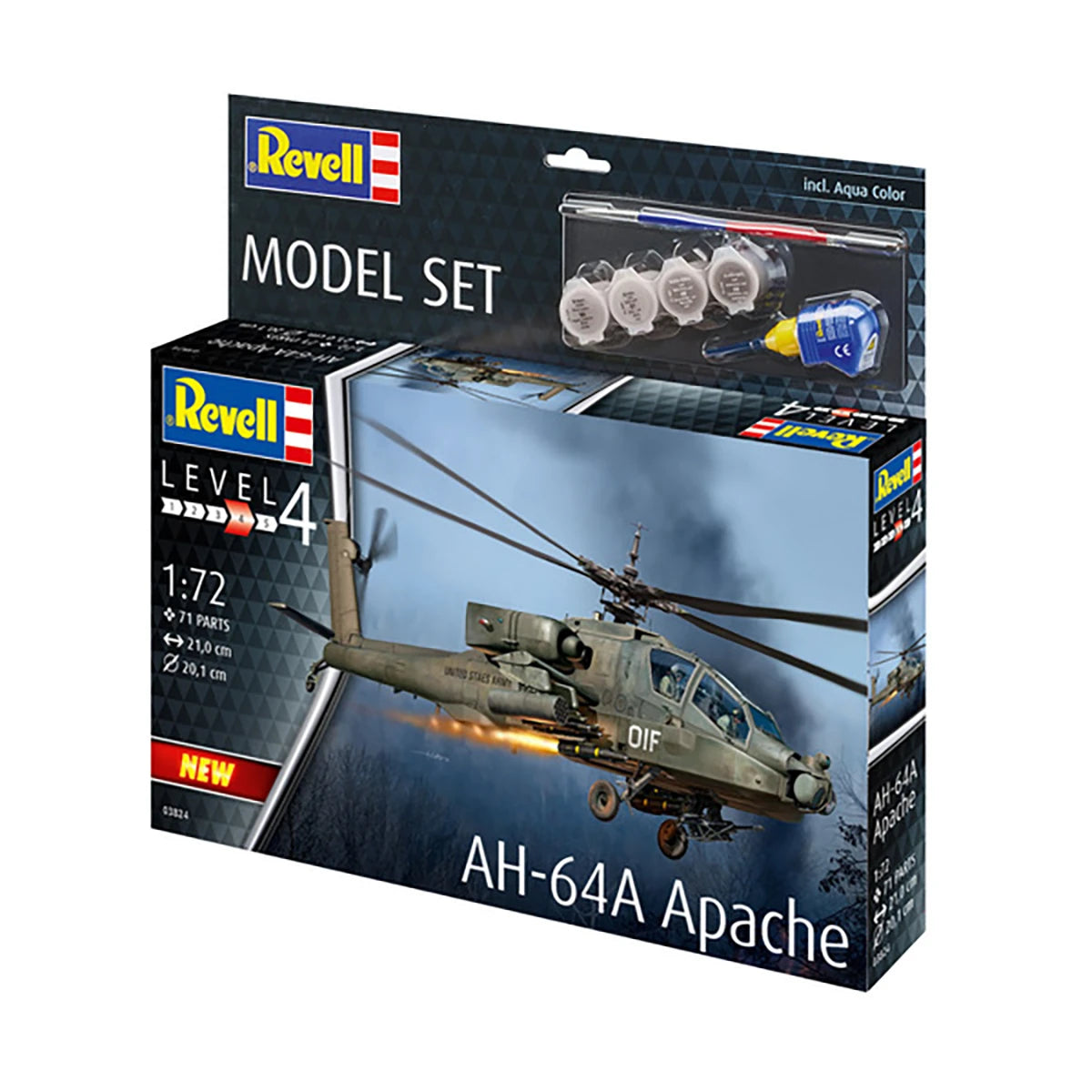 Maquette AH64 Apache (79 pièces)